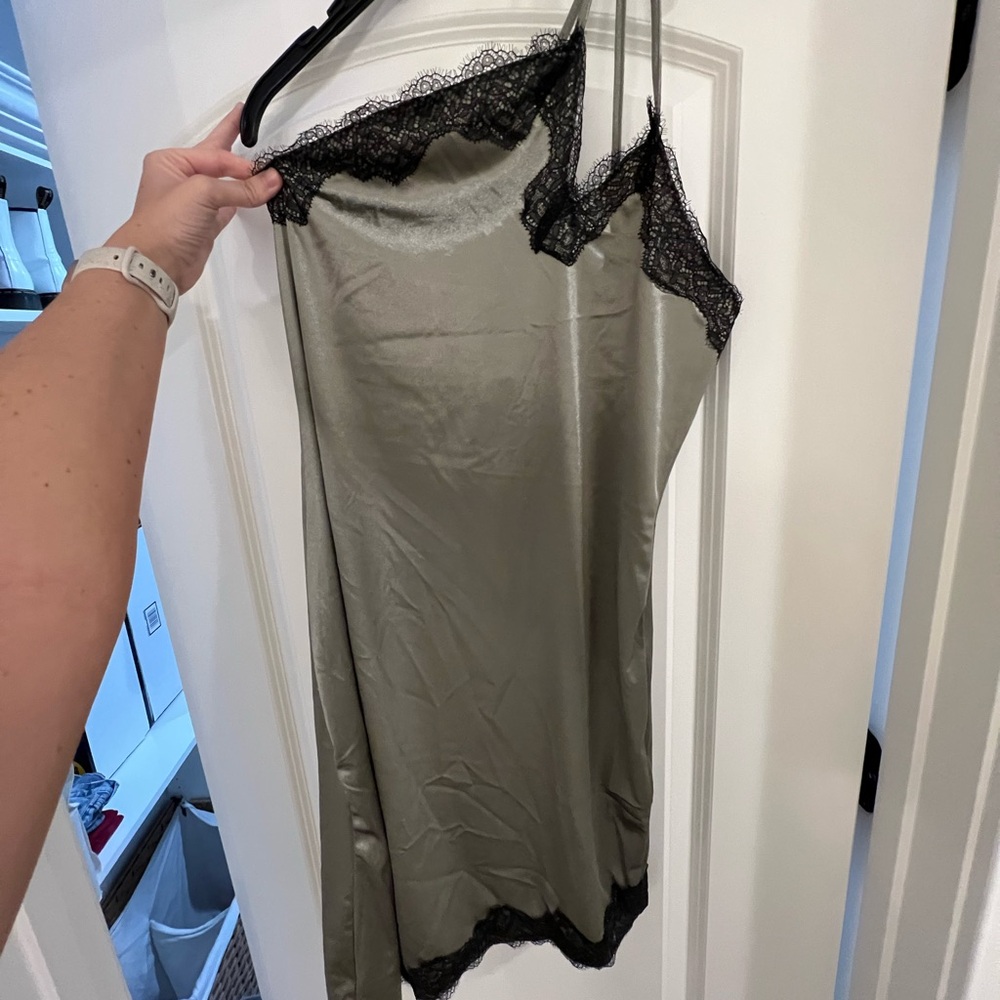 H&M Silk and Lace Slip Dress